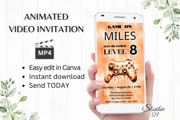 Animated Video Game Birthday Invitation: A Modern Way to Celebrate