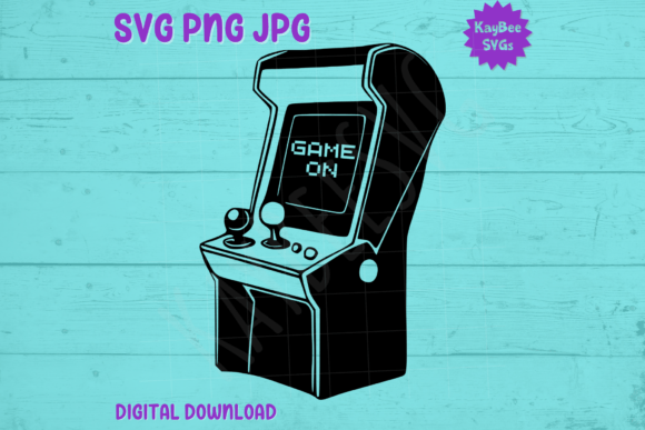 Arcade Game Console SVG PNG JPG Cut File