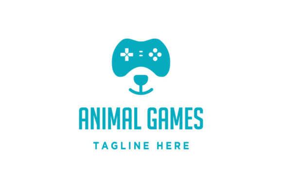 Bear Game Logo Design Template Animal