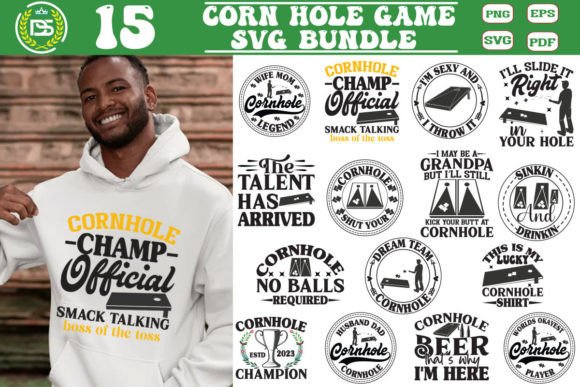 Cornhole SVG Bundle: Creative Design Files for DIY Enthusiasts