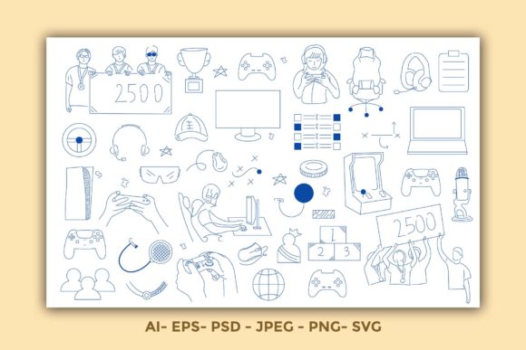 E-Sport Game Competition Doodles: A Playful Typeface for Dynamic Designs