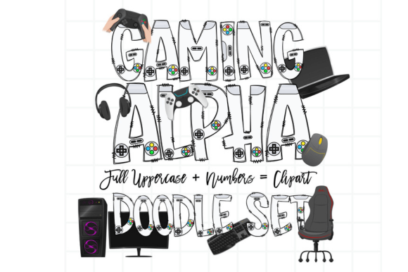 Exploring Video Game Doodle Letters in Sublimation Design