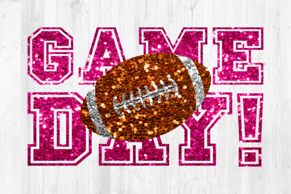 Football Game Day Hot Pink Glitter: A Creative Spark for Digital Design Projects
