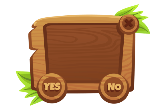 Game Interface Window: Wooden Popup Mess – A Unique Design Element for Engaging User Experiences
