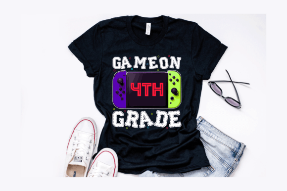 Game on 4th Grade T-Shirt Design