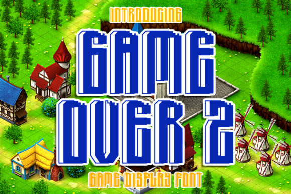 Game Over 2: The Bold Display Font Redefining Visual Impact in Game Design