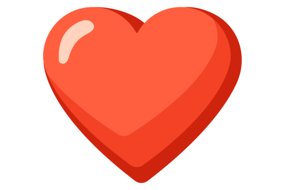 Heart Cartoon Icon: Game Health Red Symb Explained