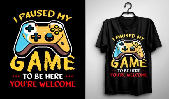 I Paused Game to Be Here T-shirt: The Ultimate Conversation Starter for Gamers and Beyond