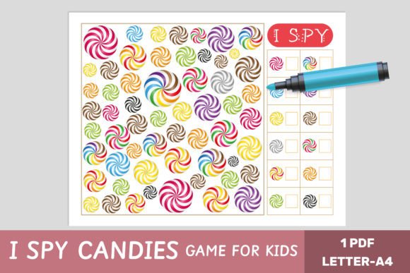 I Spy Game for Kids - Candies