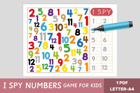 I Spy Game - Numbers - Math Game: A Strategic Tool for Engaging Learning and Creative Planning
