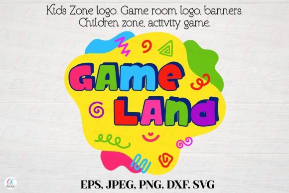 Kids Zone Logo 14: Game Room & Activity Zone Branding for Creative Professionals