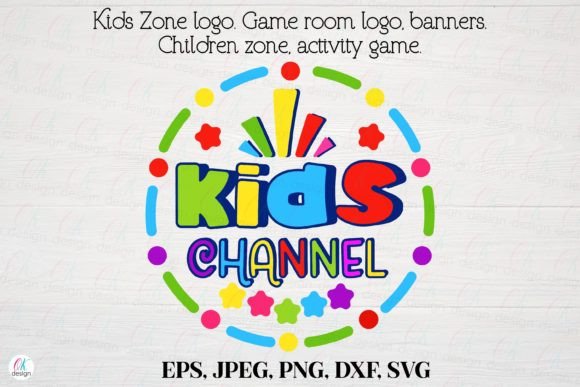 Kids Zone Logo 24: Game Room & Activity Logo Design