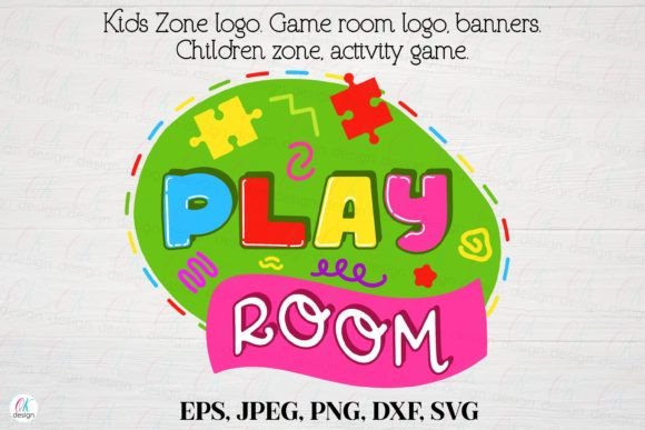 Kids Zone Logo 5: Game Room & Activity Design Pack