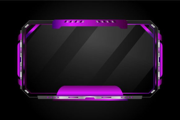Modern Purple Game Overlay Stream Panel