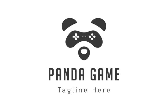 Panda Game Logo Design Template
