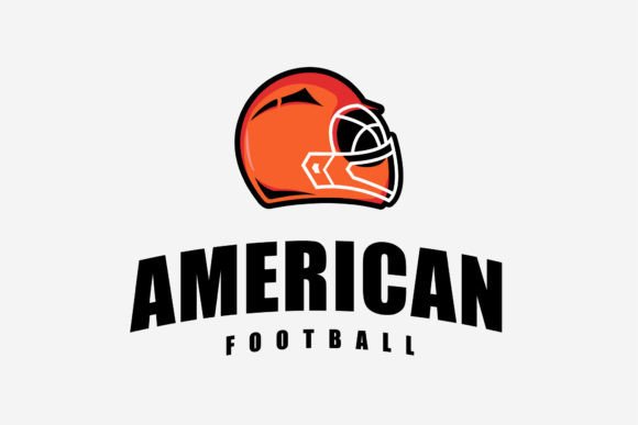 Simple Rugby Ball Game Helmet Logo Icon