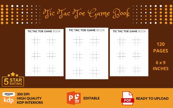 Tic Tac Toe Game Book for KDP Interior Design